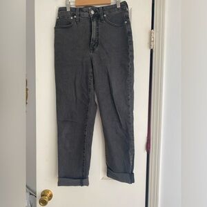 Madewell the curvy perfect vintage jean size 26 black